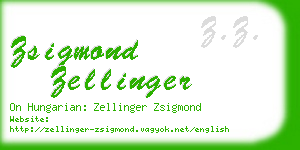 zsigmond zellinger business card